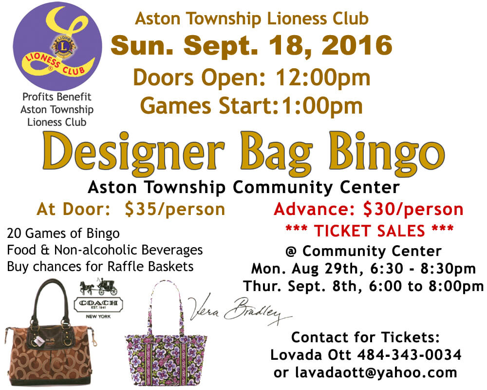 Lioness Designer Bag Bingo
