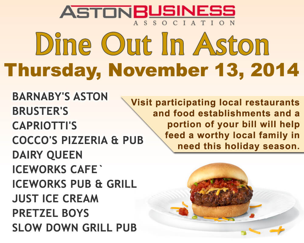 Dine Out In Aston Nov 13, 2014