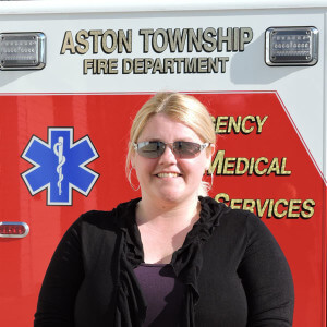 Kit Spayd is the first president of the newly formed Aston Township Fire Department. Photo by Loretta Rodgers 