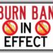 Temporary Burning Ban